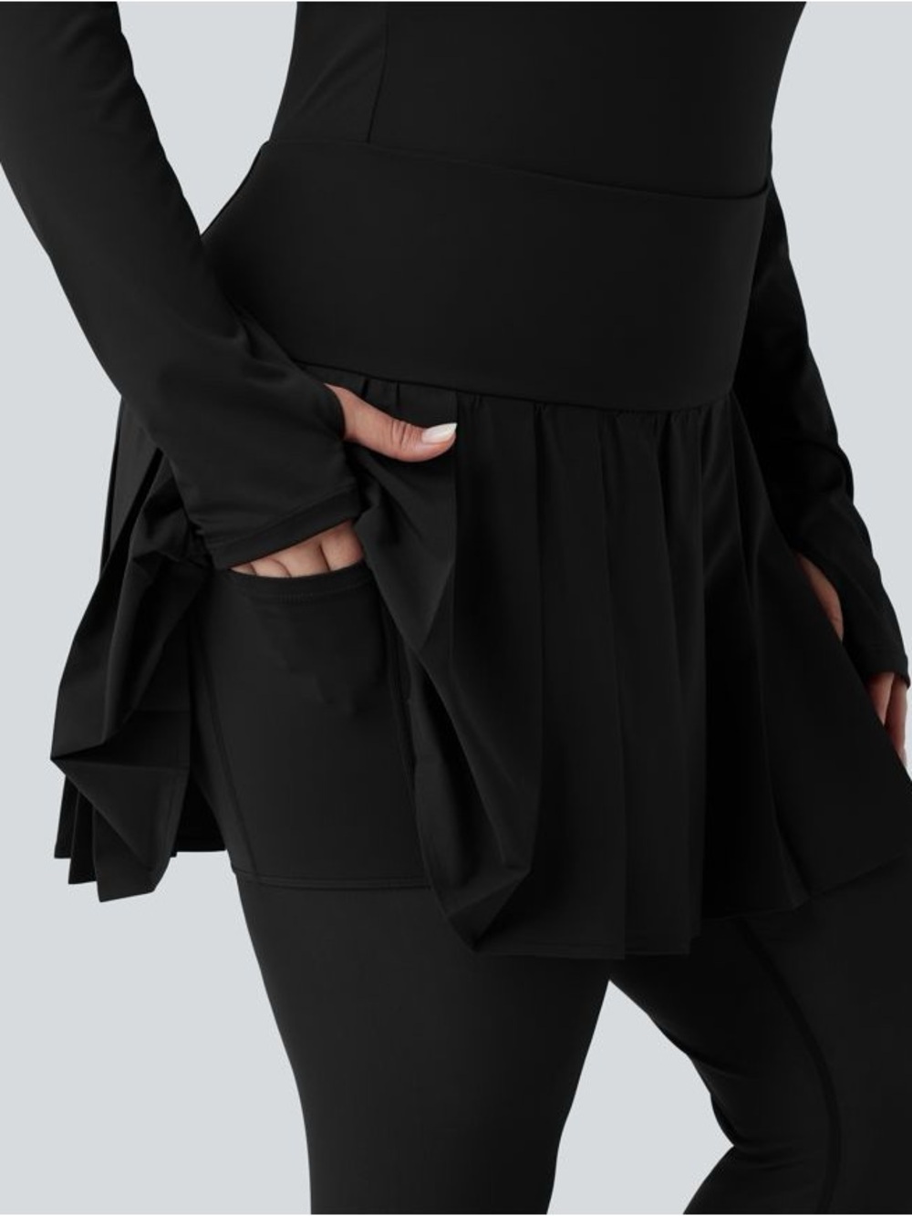 Halara Breezeful Pleated 2-in-1 Mesh Skirt Leggings NWT Size Large Quick Dry - Picture 6 of 13